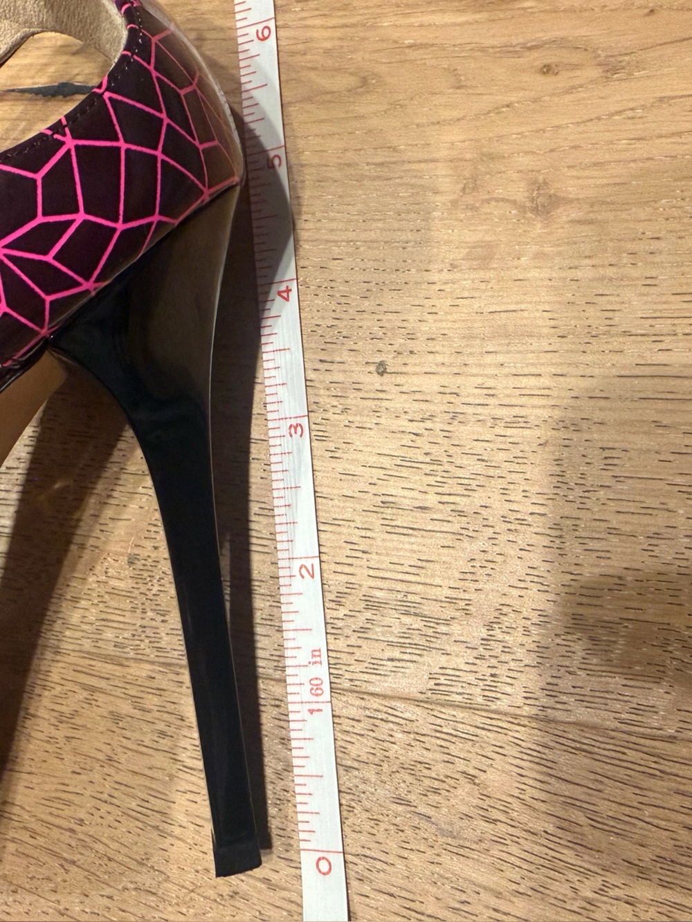 Jimmy Choo Black and Pink Geometric Strappy Stiletto Sandals - Picture 5 of 13